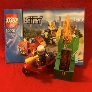 Lego City #60000 Fire Motorcycle